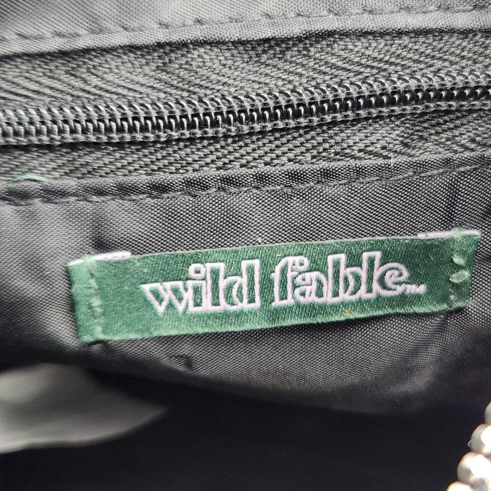 Wild‎ Fable Black Floral Shoulder Baguette Handbag Small Retro Y2K Style